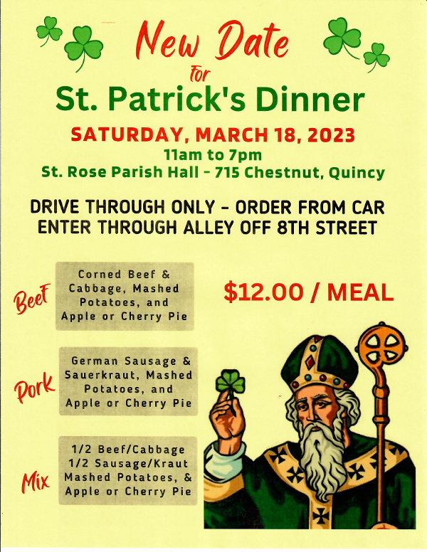 St. Patrick's Day Dinner